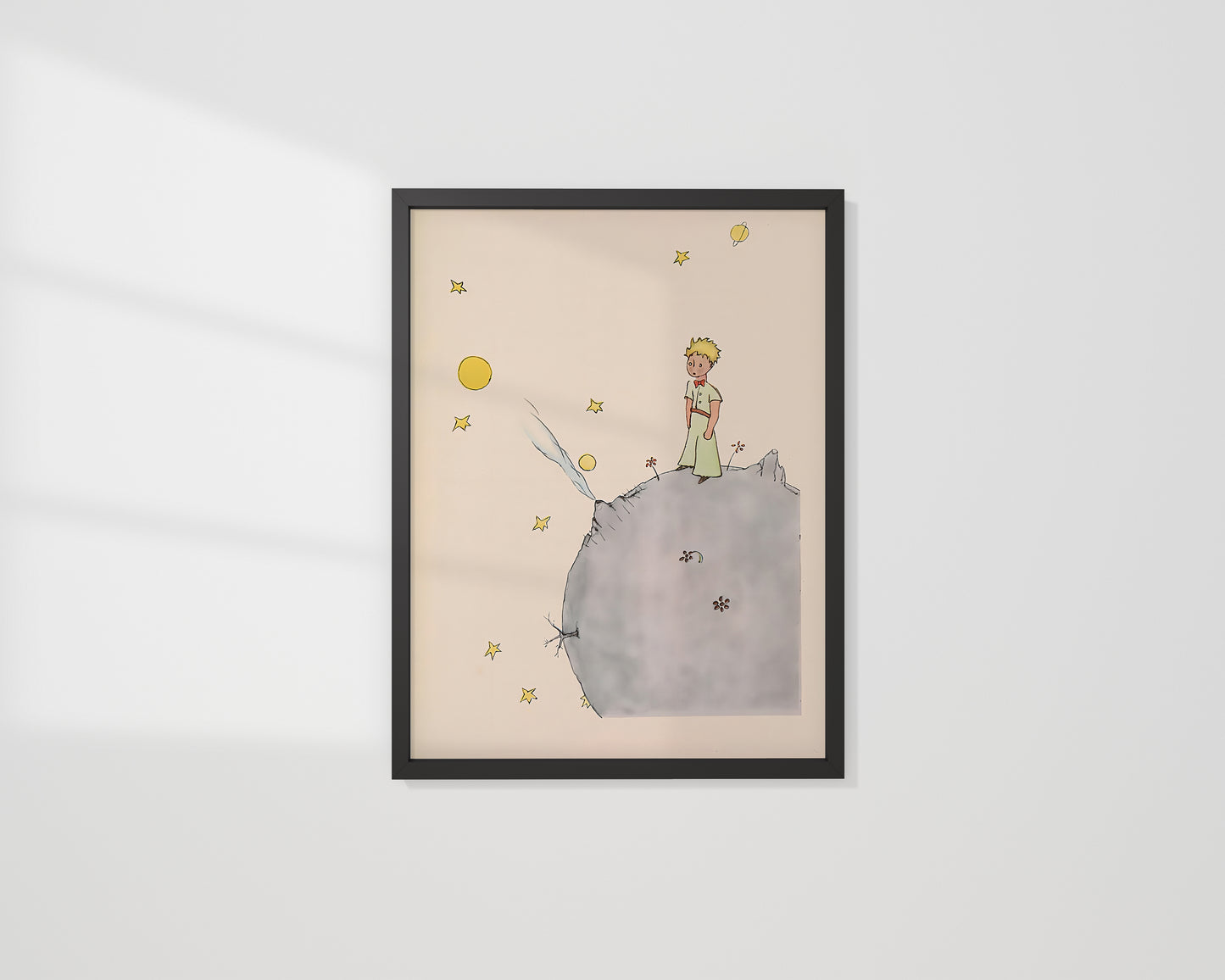 Den Lille Prinsen, retro illustration för barnrummet.