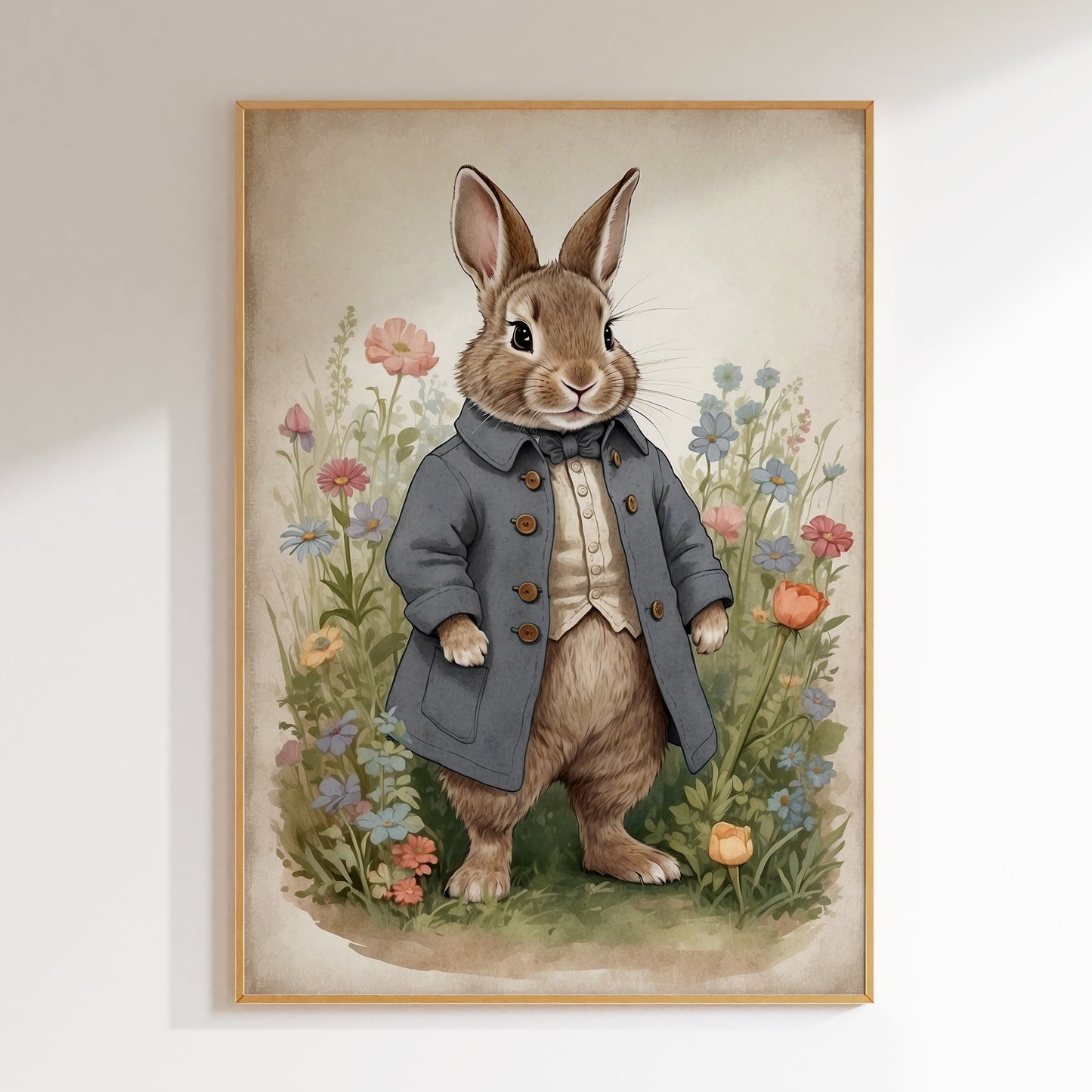 Kanin poster för barnrummet.