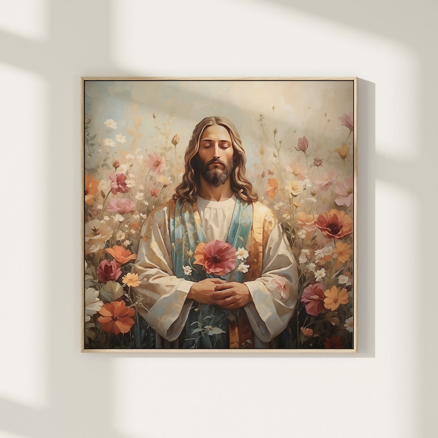 Jesus porträtt, modern kristen konst.