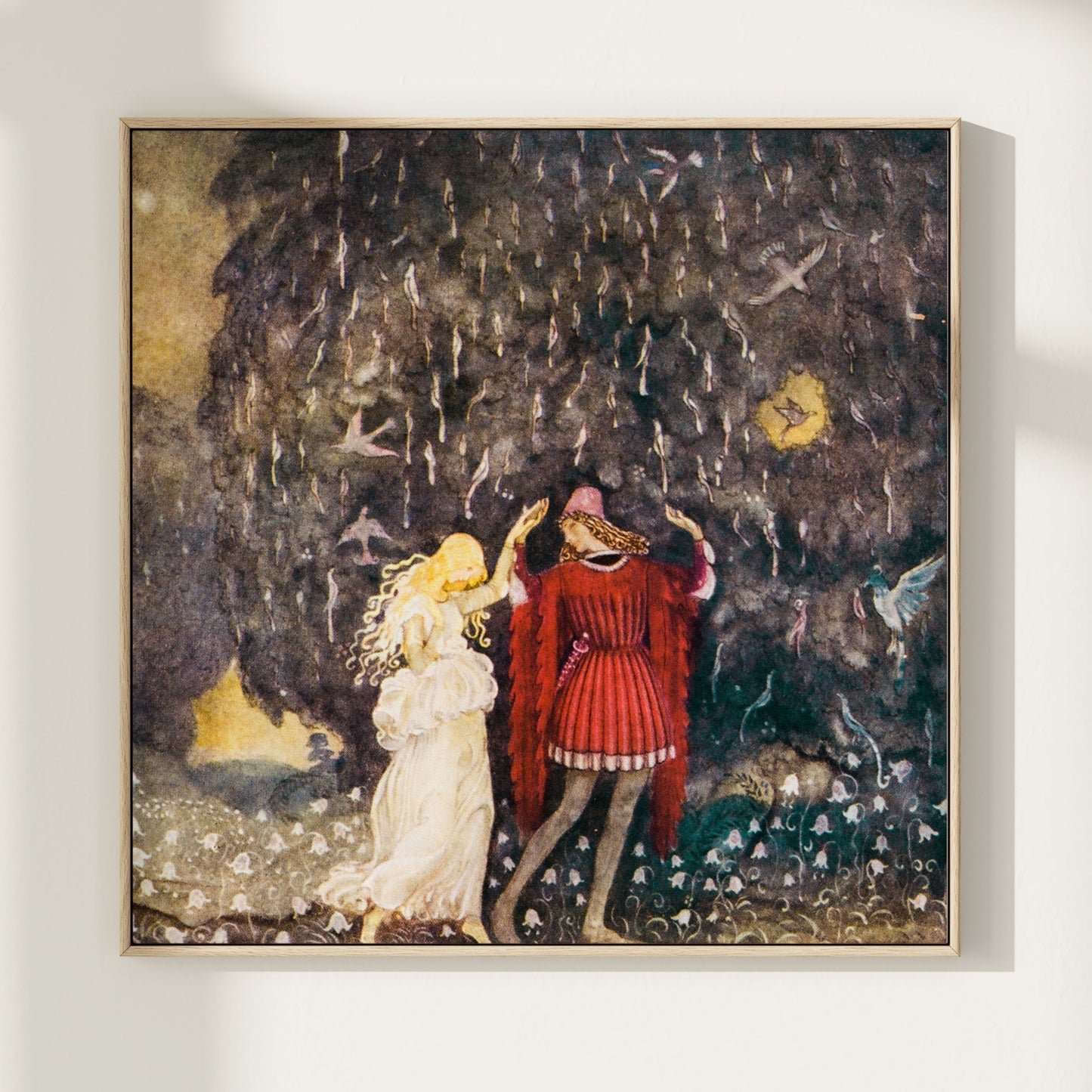 Lena och Riddaren dansar av John Bauer.