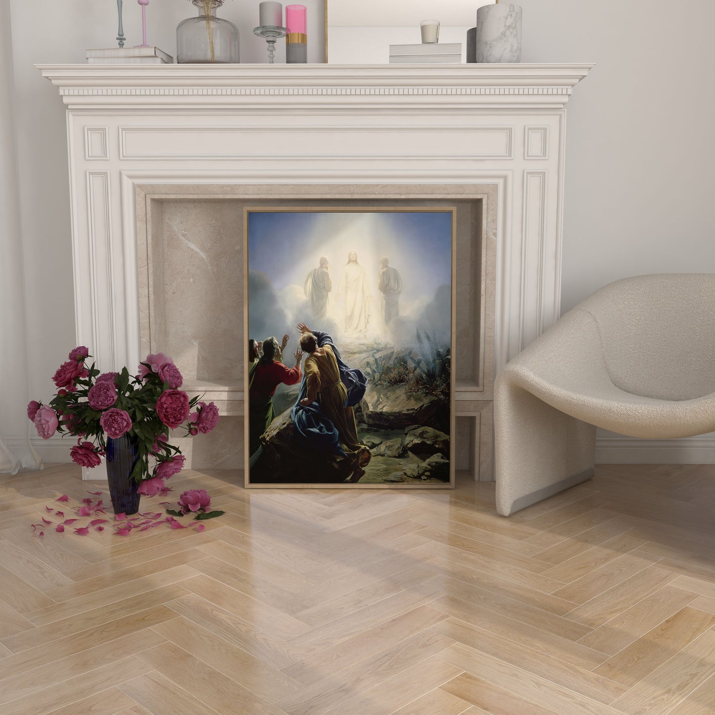 Jesus uppståndelse, oljemålning av Carl Bloch.