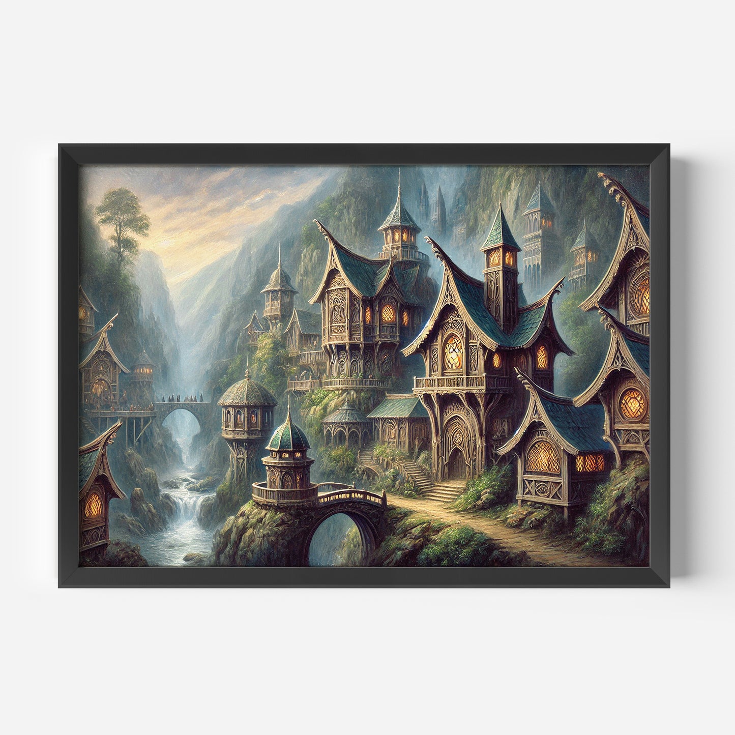 Sagan om Ringen inspirerad poster, Rivendell.