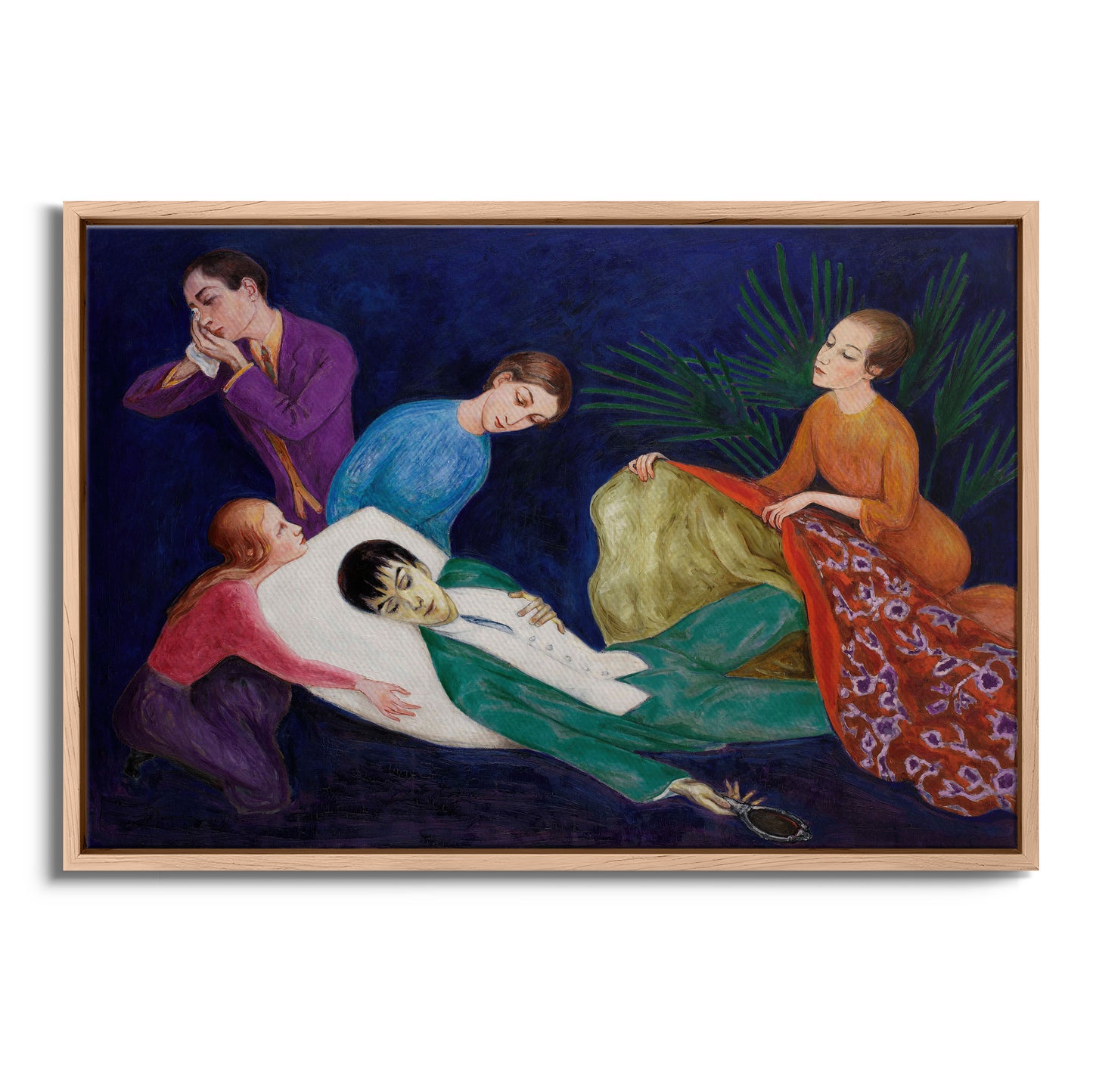Exklusiv inramad canvastavla i stort format. Den döende Dandyn av Nils Dardel.