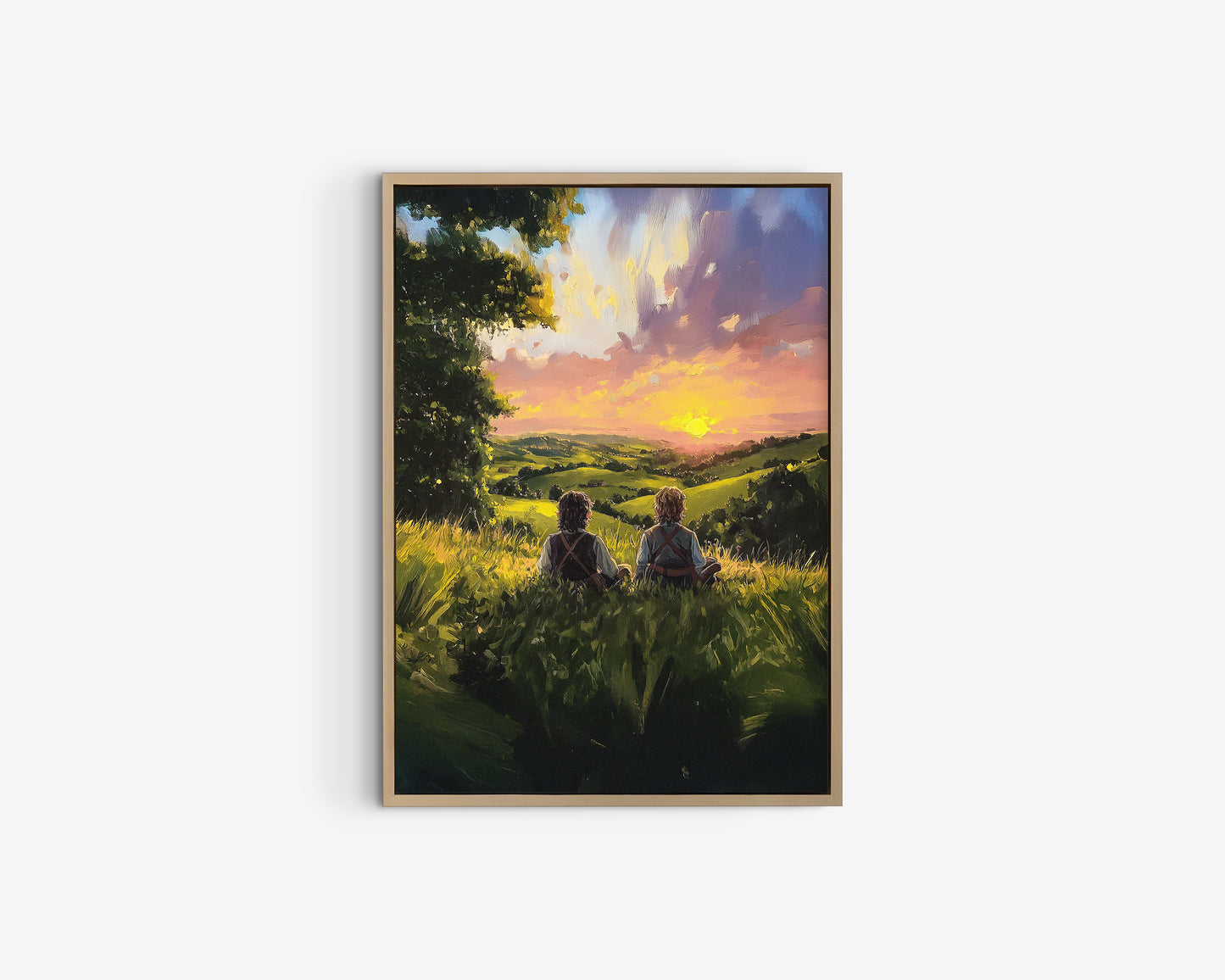 Sagan om Ringen inspirerad poster.