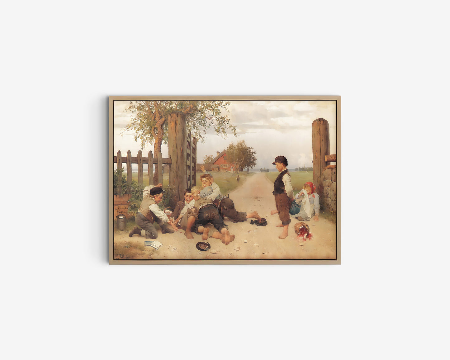 Poster, den klassiska Grindslanten av August Malmström.