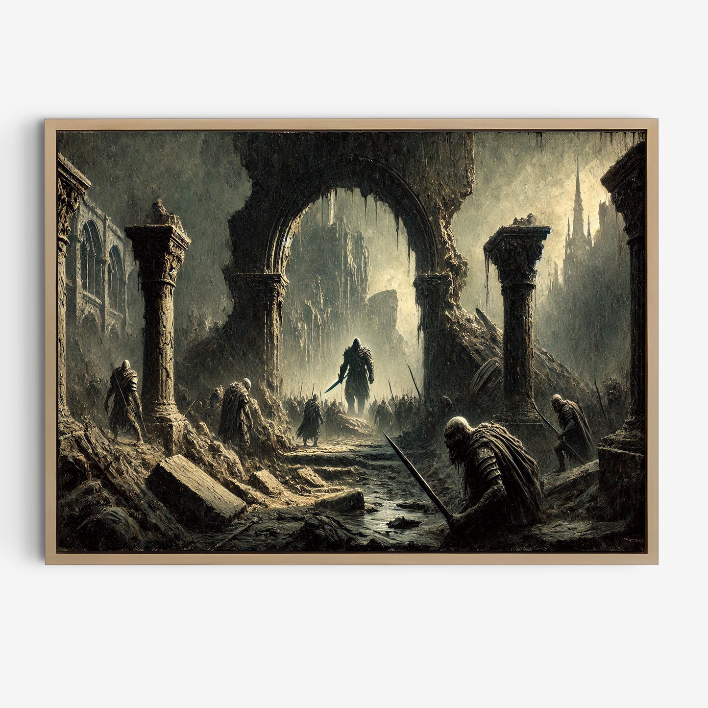 Unik Sagan om Ringen inspirerad Poster. Orcher i Mordor.