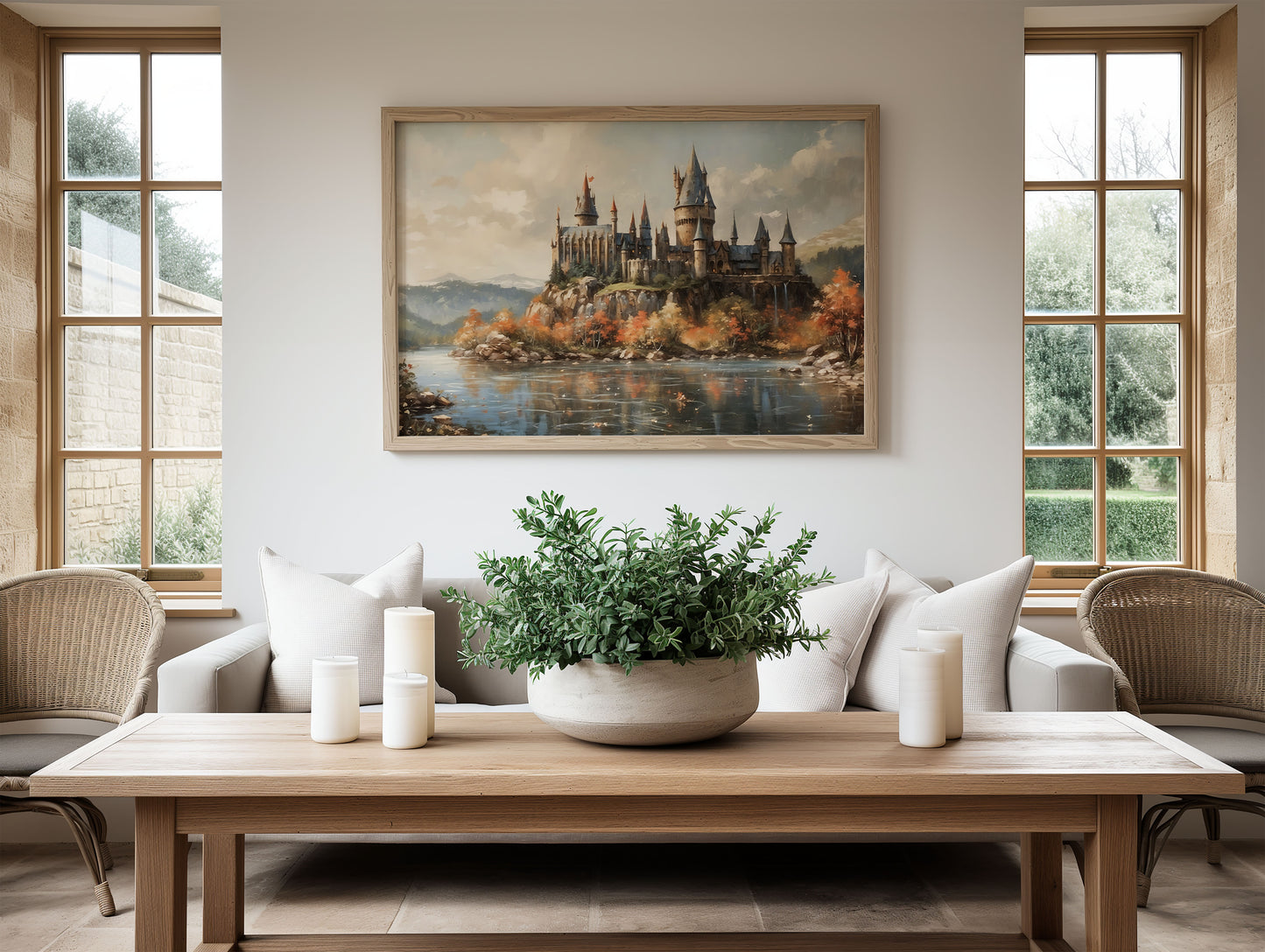 Fantasy Poster. Wizard School.