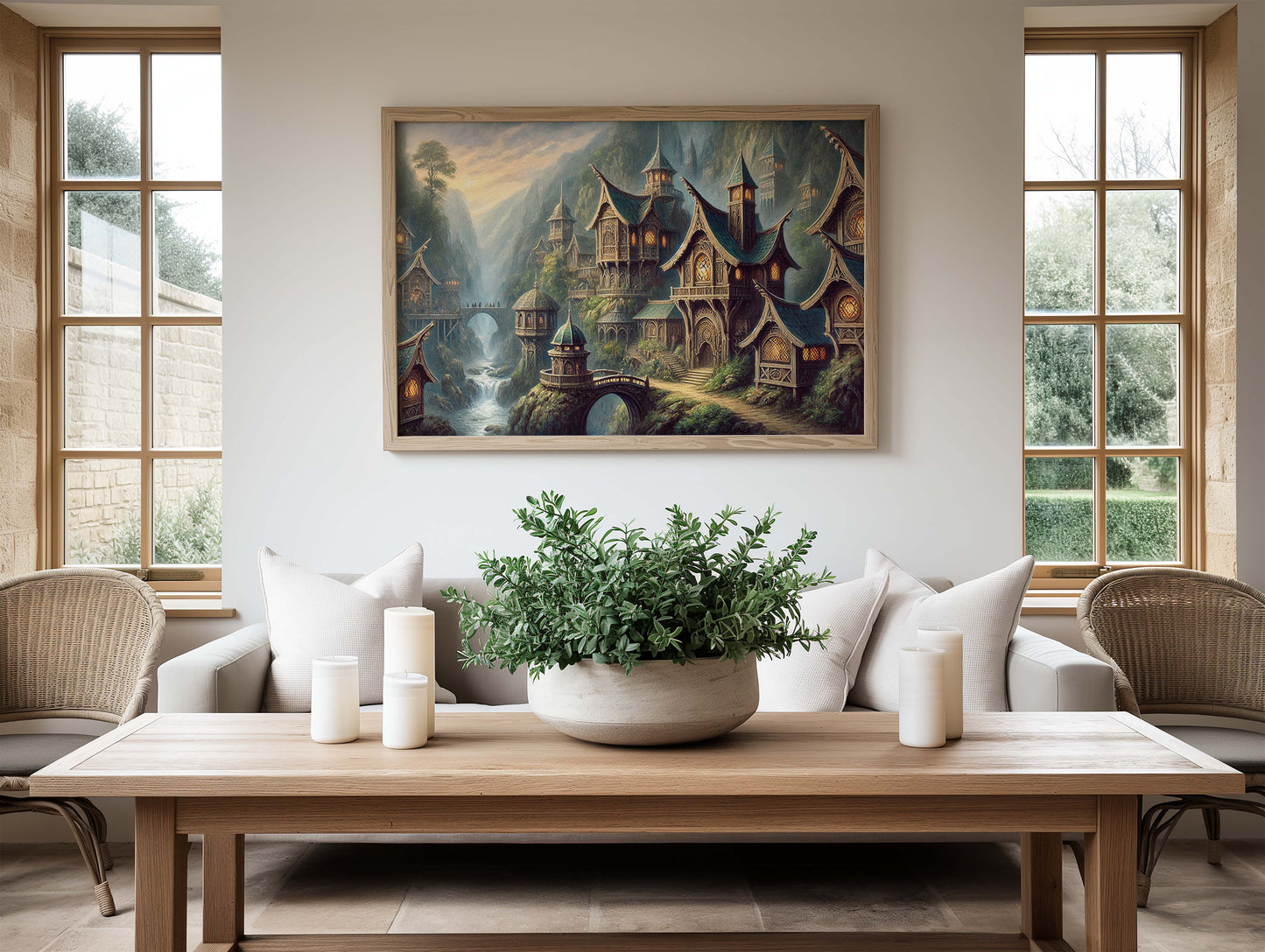 Sagan om Ringen inspirerad poster, Rivendell.