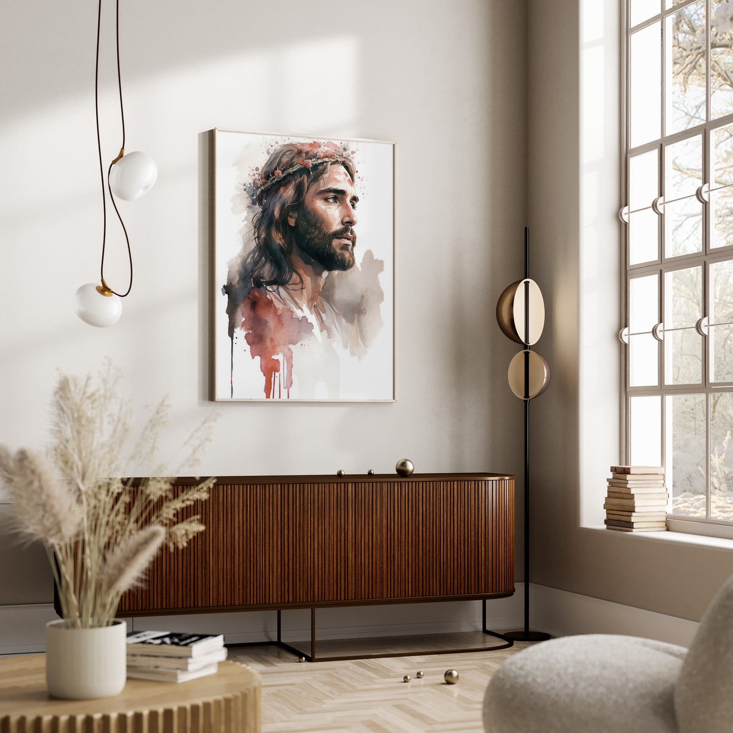 Kristen poster, Jesus med törnekrona.