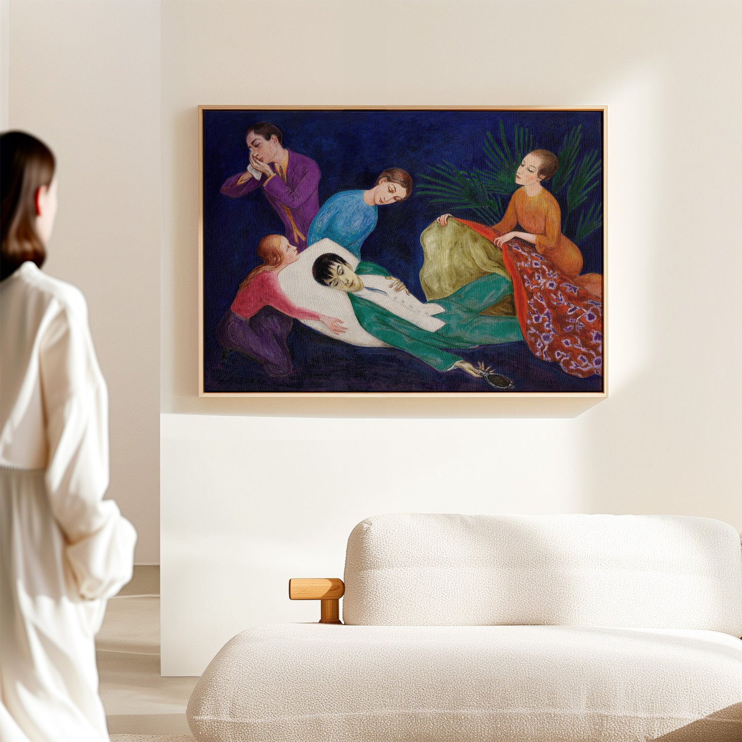 Exklusiv inramad canvastavla i stort format. Den döende Dandyn av Nils Dardel.