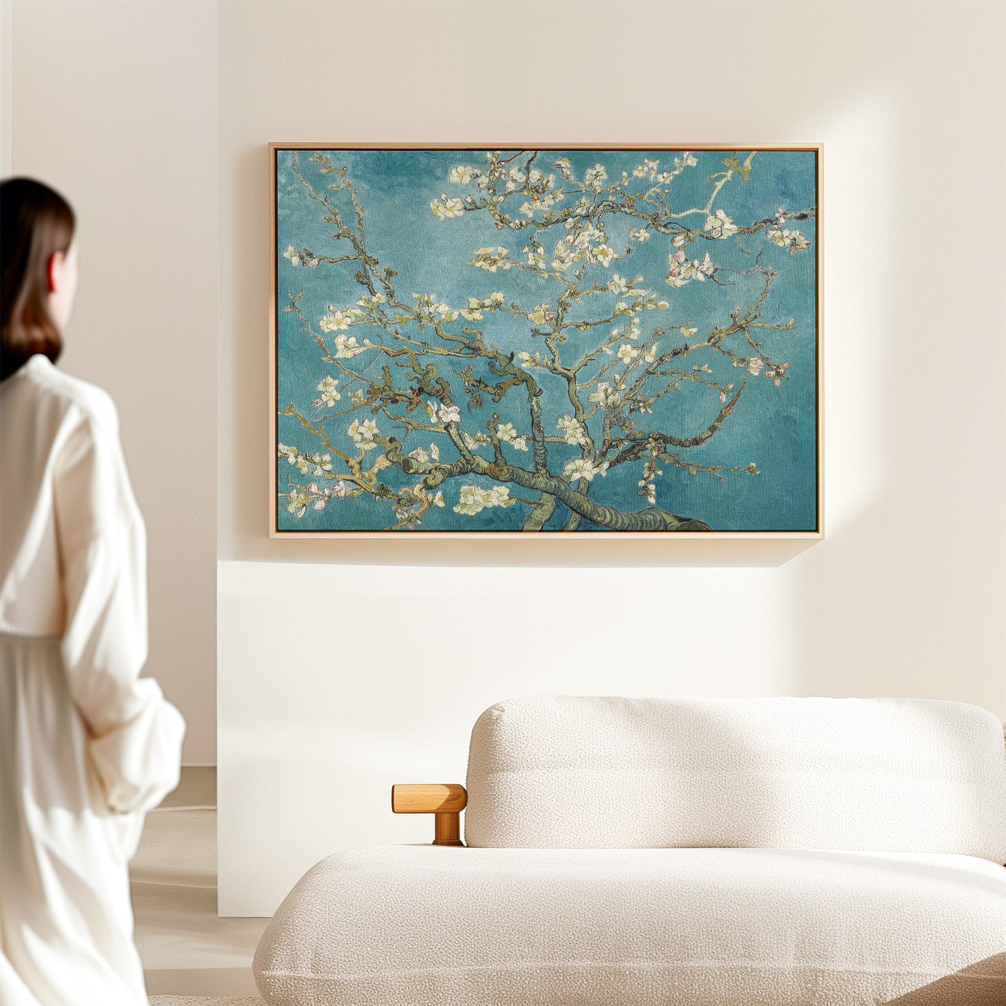Exklusiv inramad canvastavla i stort format. Almond blossom av Vincent van Gogh.