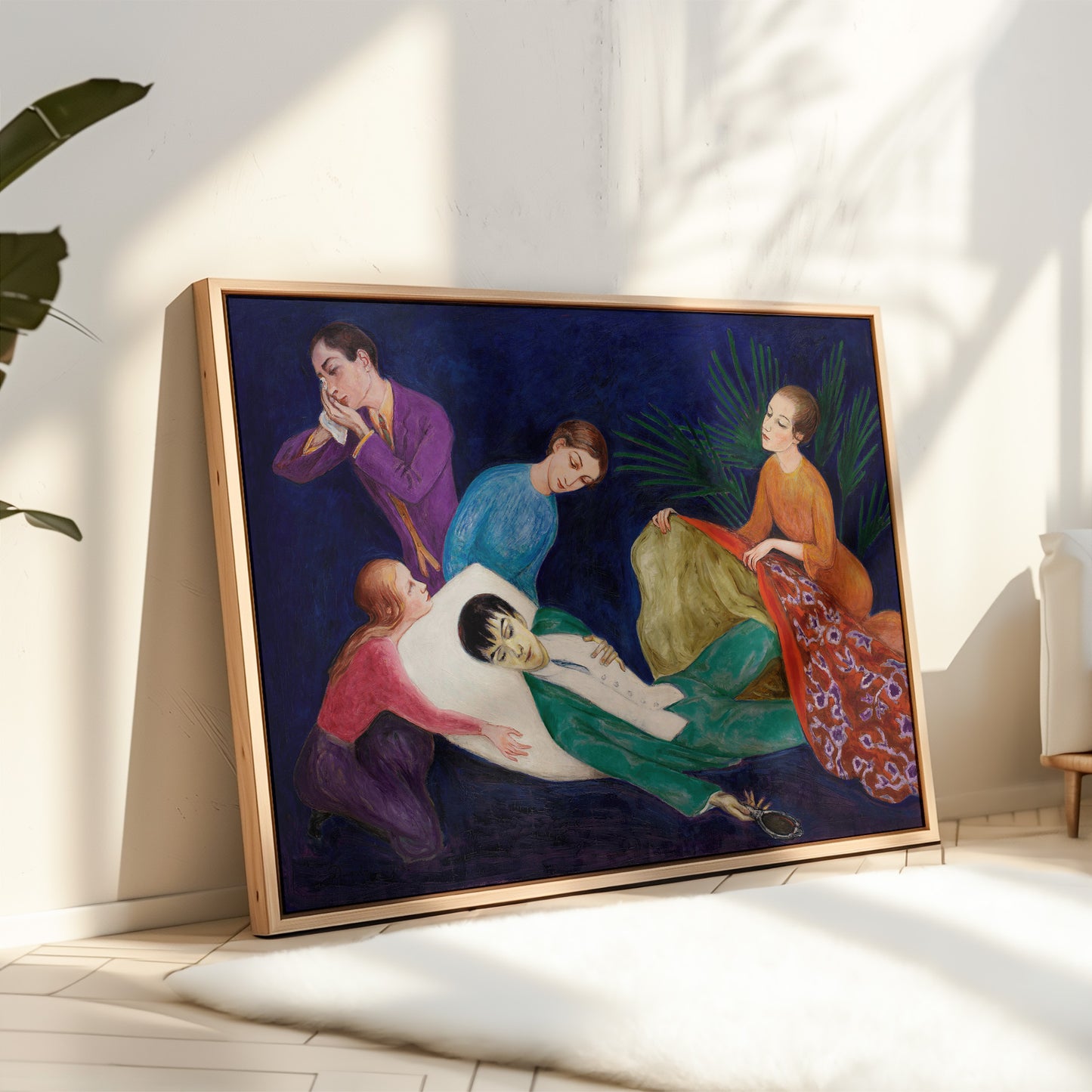 Exklusiv inramad canvastavla i stort format. Den döende Dandyn av Nils Dardel.