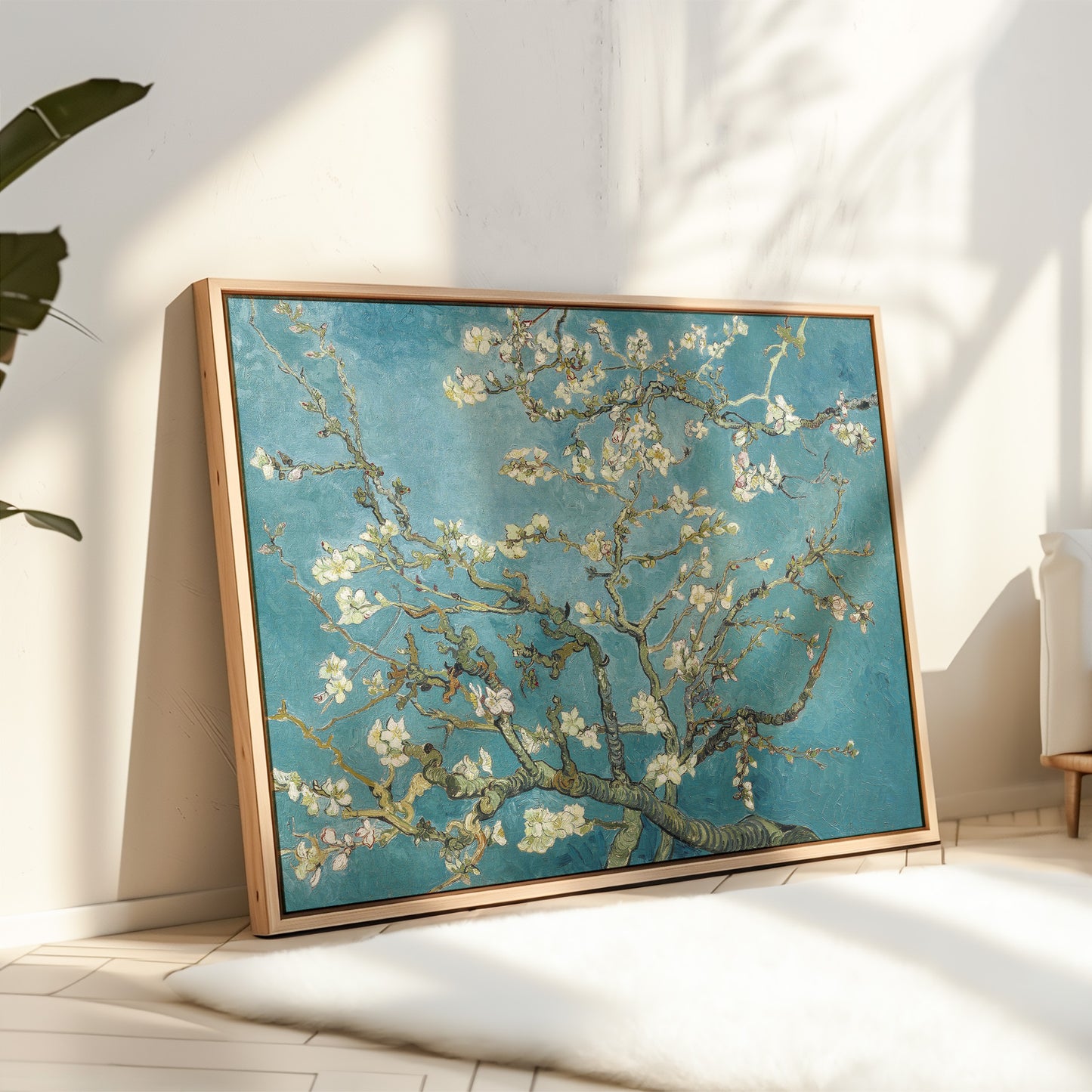 Exklusiv inramad canvastavla i stort format. Almond blossom av Vincent van Gogh.