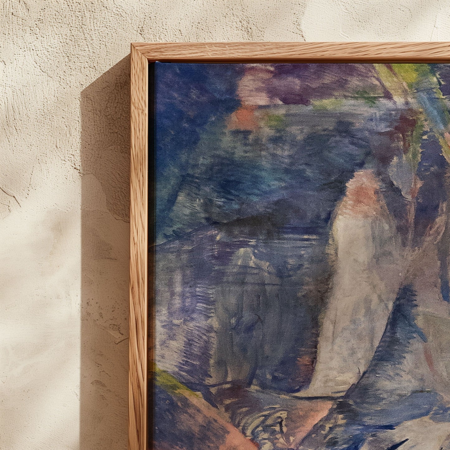 Exklusiv inramad canvastavla i stort format. Soluppgång av Edvard Munch.