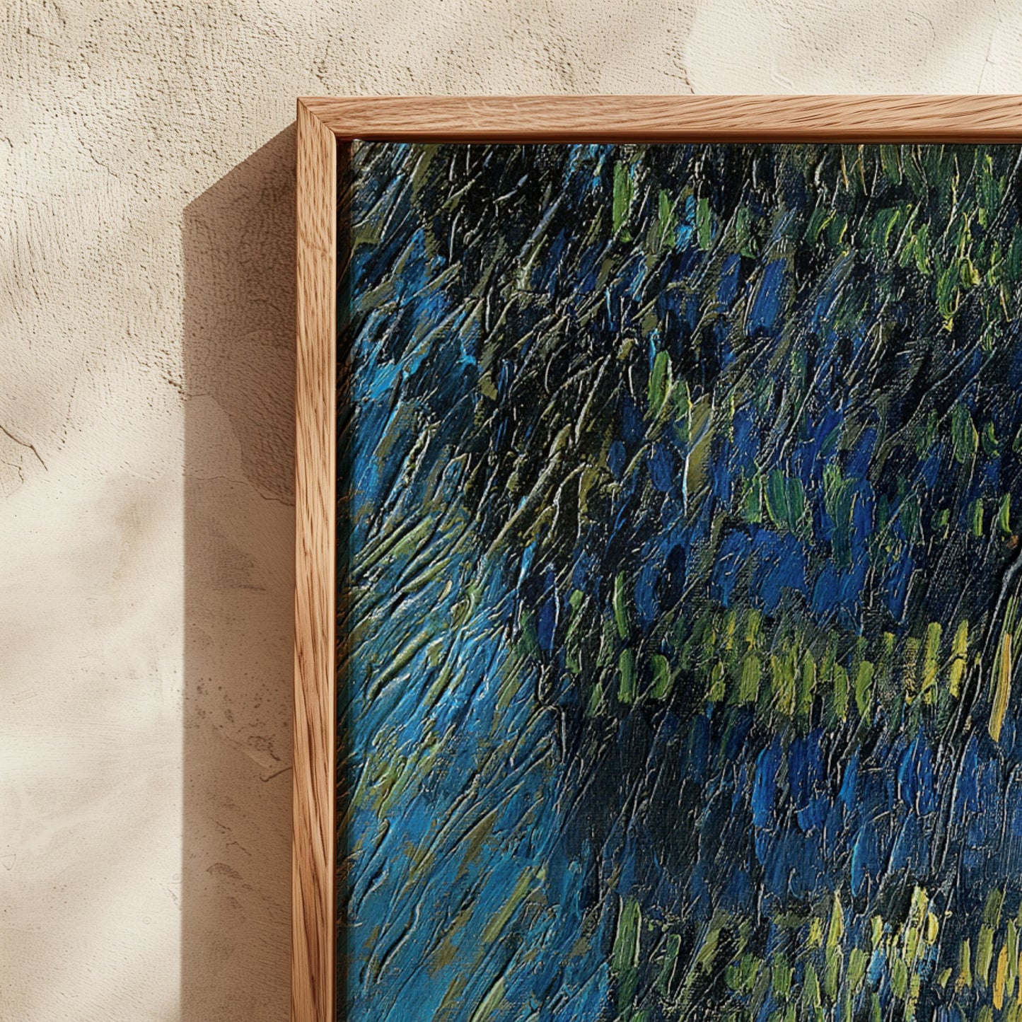 Exklusiv inramad canvastavla i stort format.Starry Night av Vincent van Gogh.