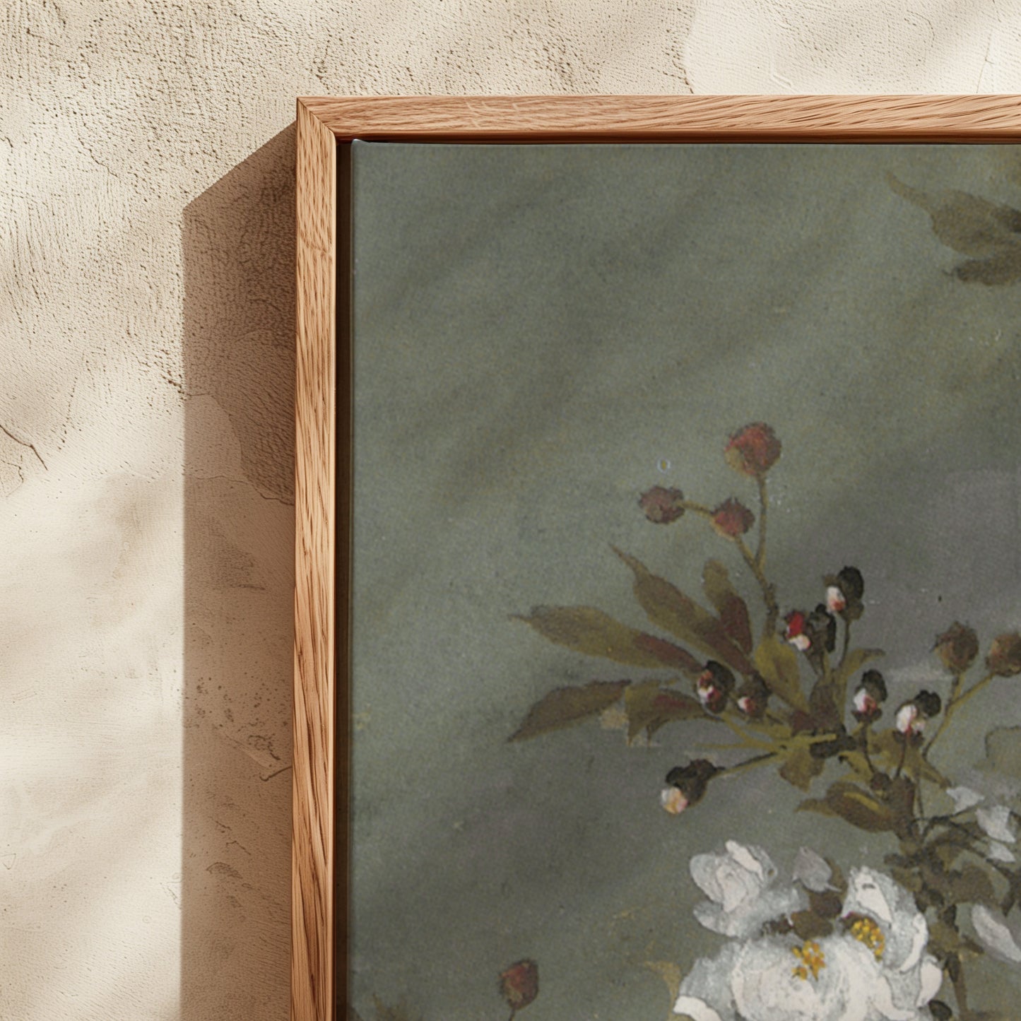 Exklusiv inramad canvastavla i stort format. Cherry blossom.
