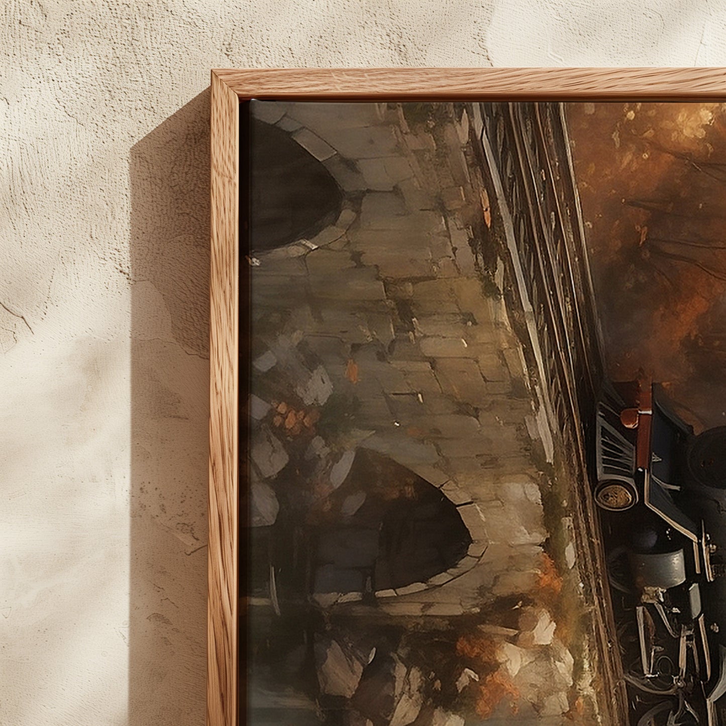 Exklusiv inramad canvastavla i stort format. Fantasymotiv "Wizard School".