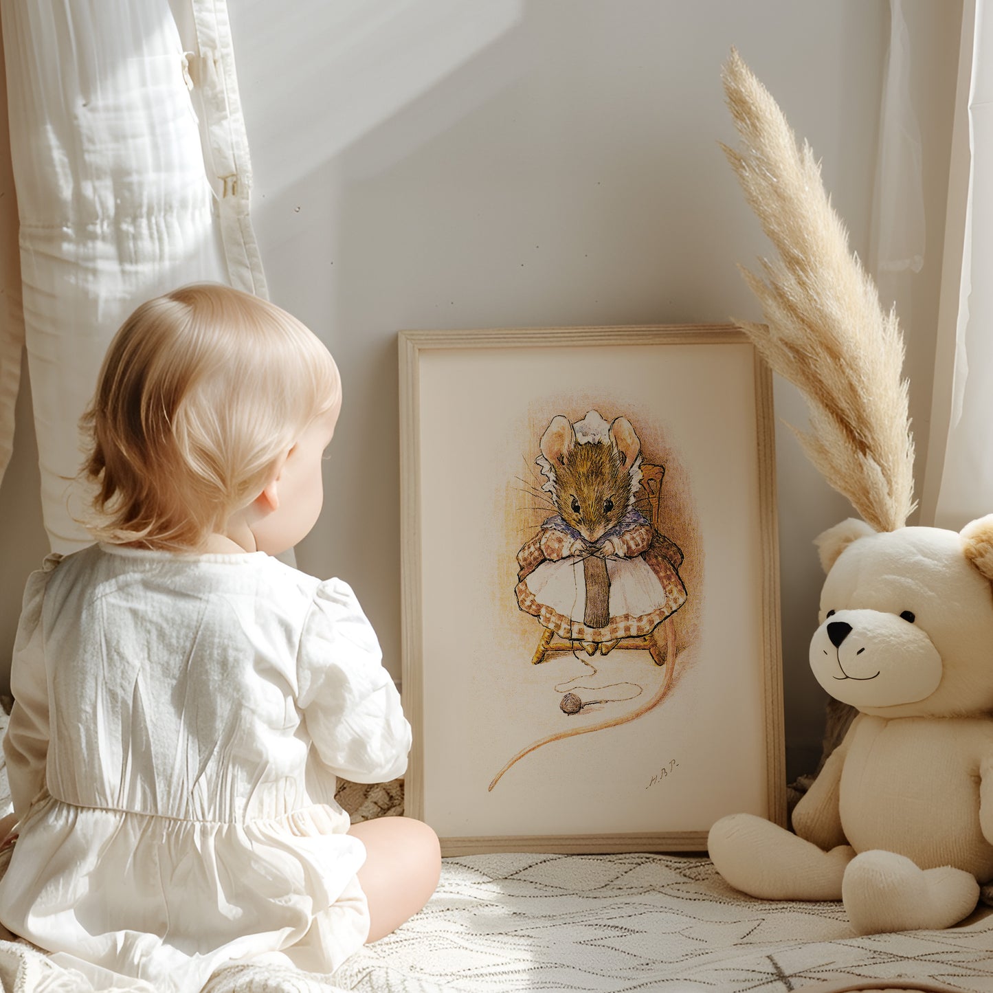 Retro Original Beatrix Potter illustration.