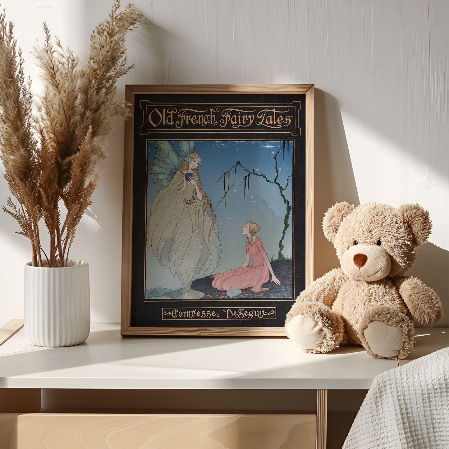 Poster, vintage bokomslag, old french fairy tales.