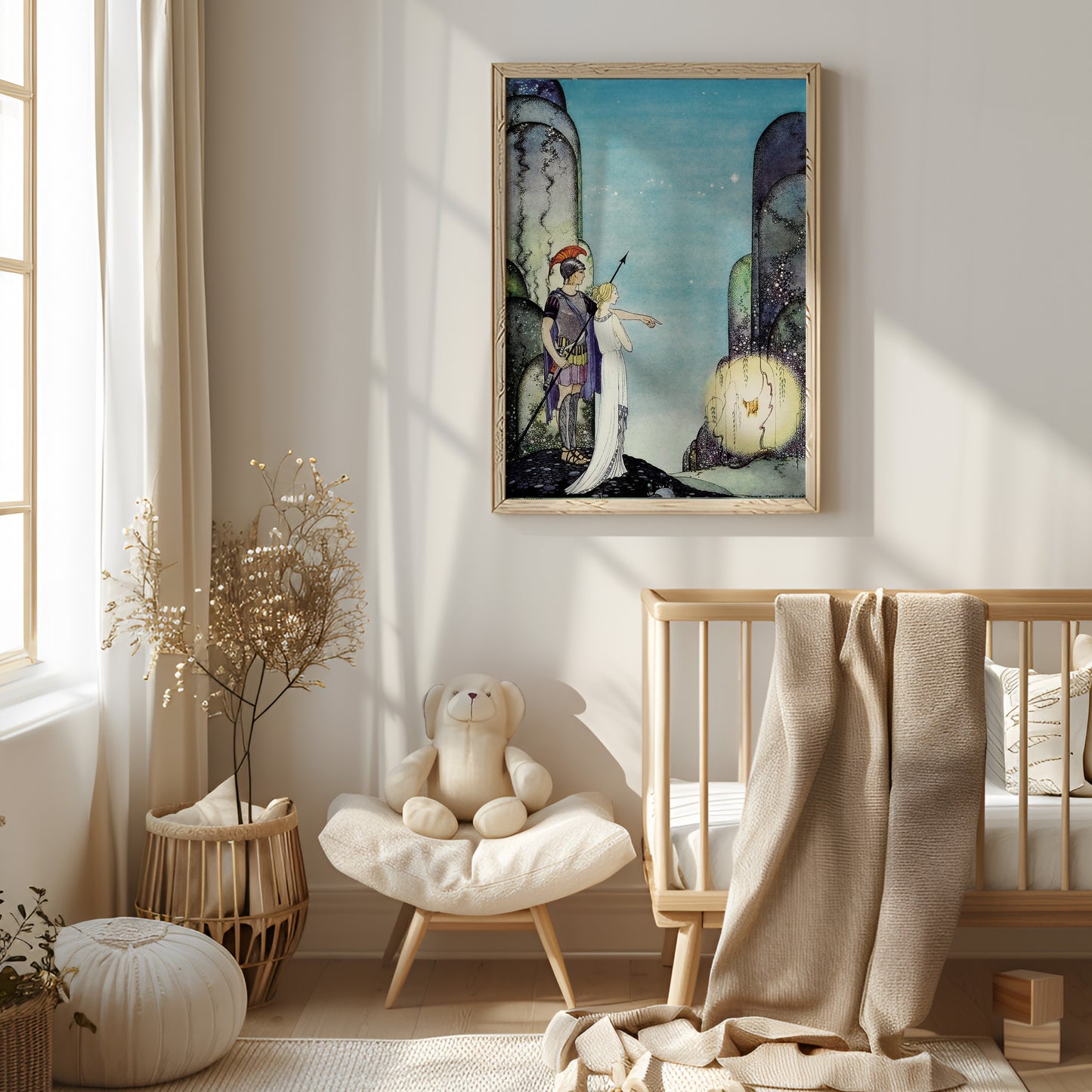 Magisk sagoposter för barnrummet.