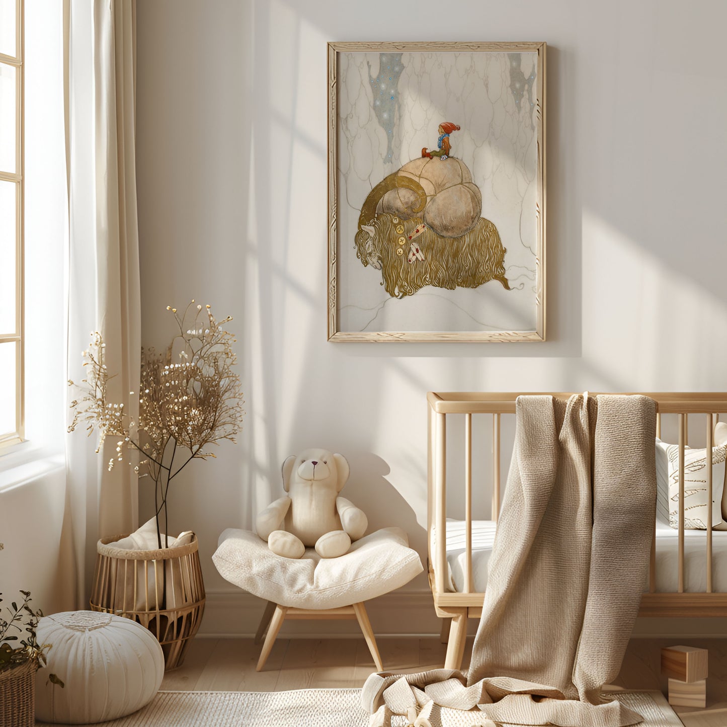 John Bauer poster, julbocken.