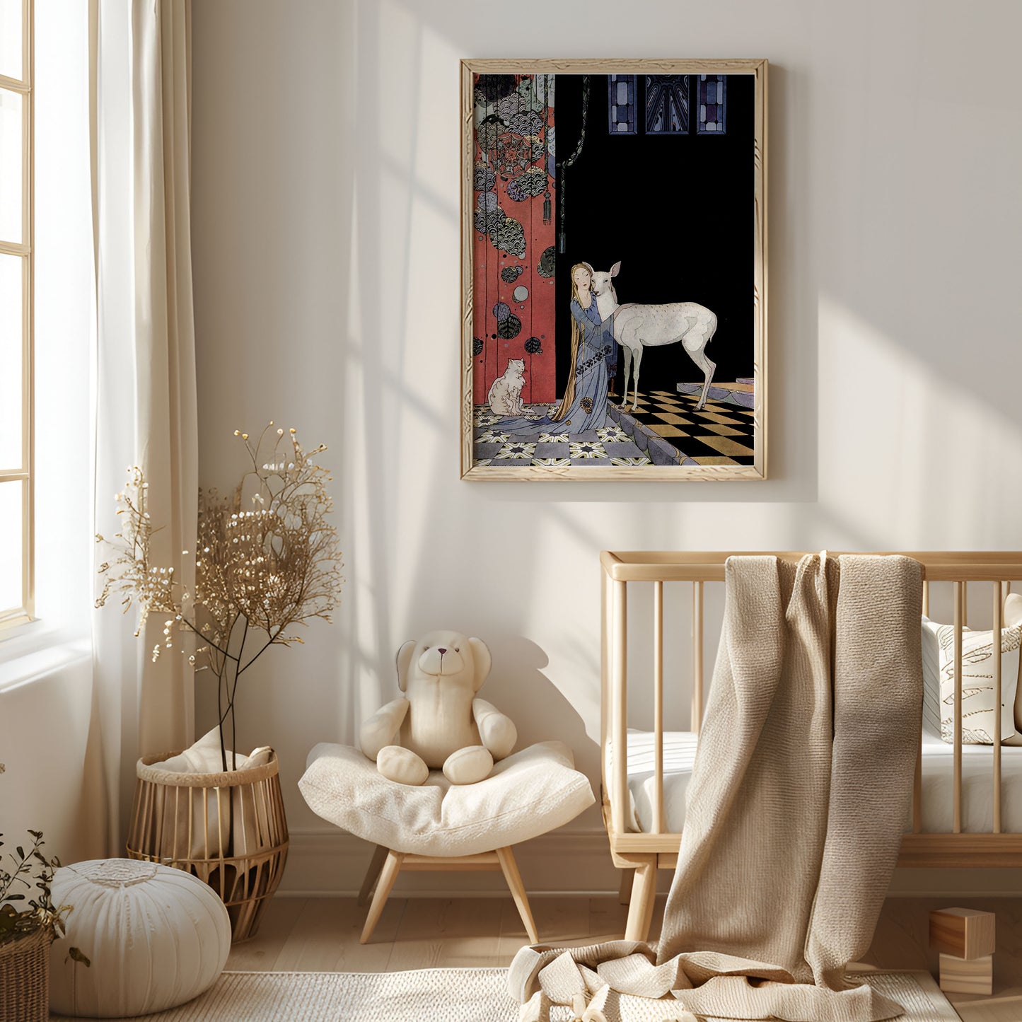 Gullig poster för barnrummet.