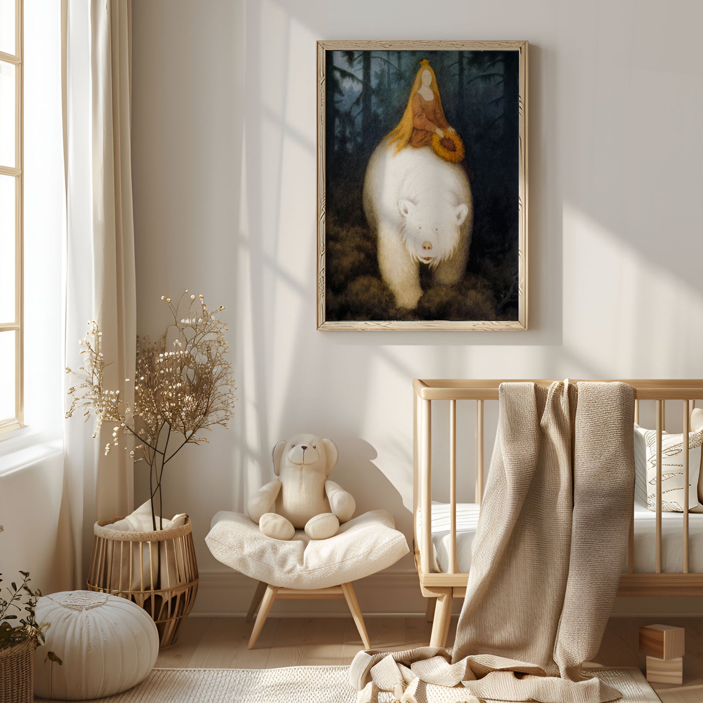 Poster, prinsessa och björn av Theodor Kittelsen.