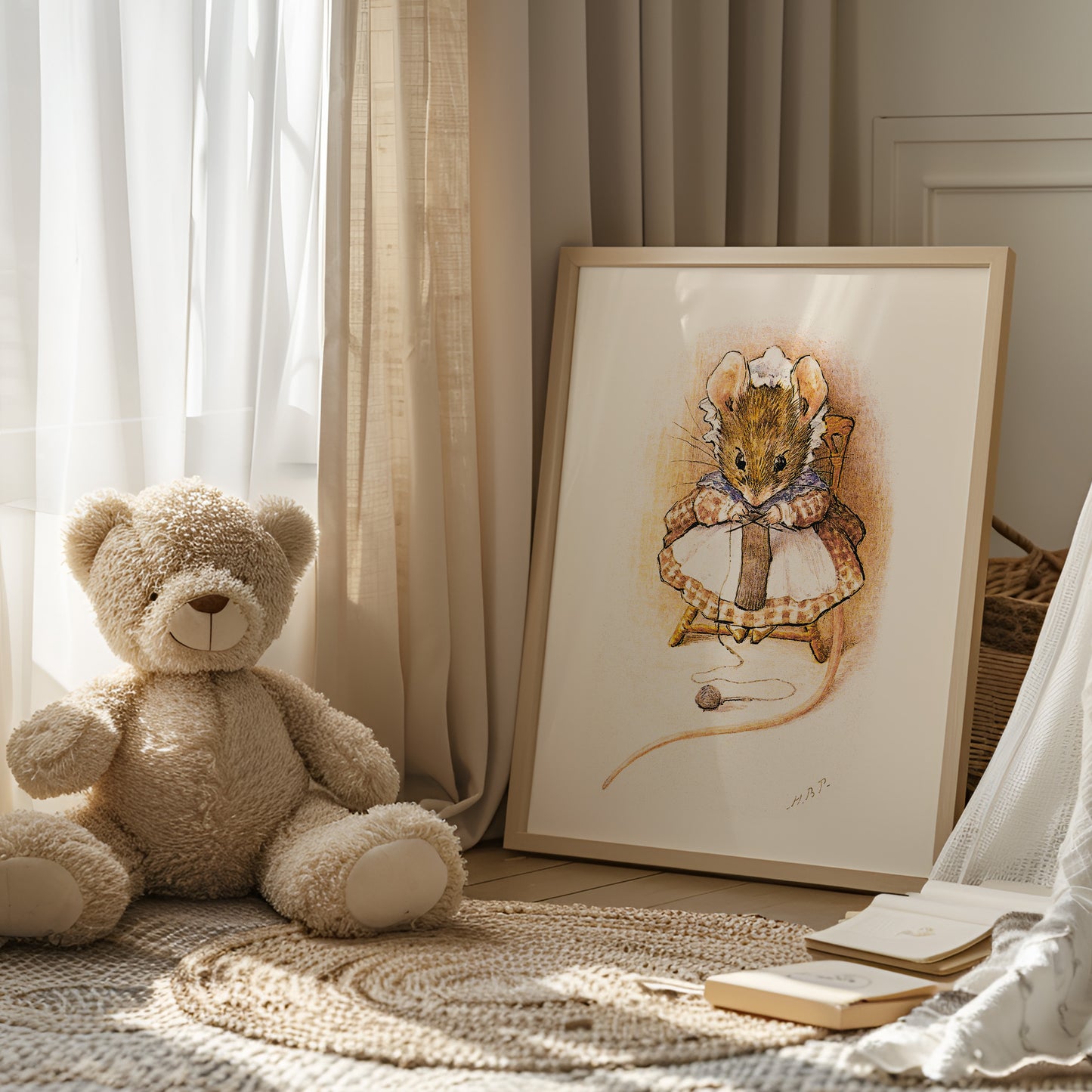 Retro Original Beatrix Potter illustration.