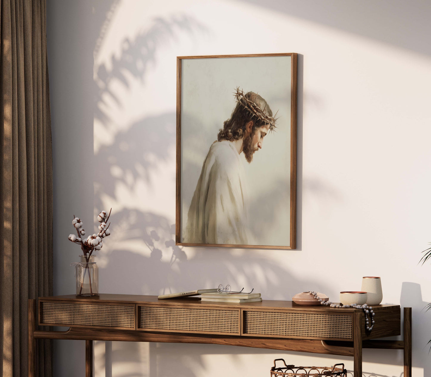Jesus med törnekrona poster.
