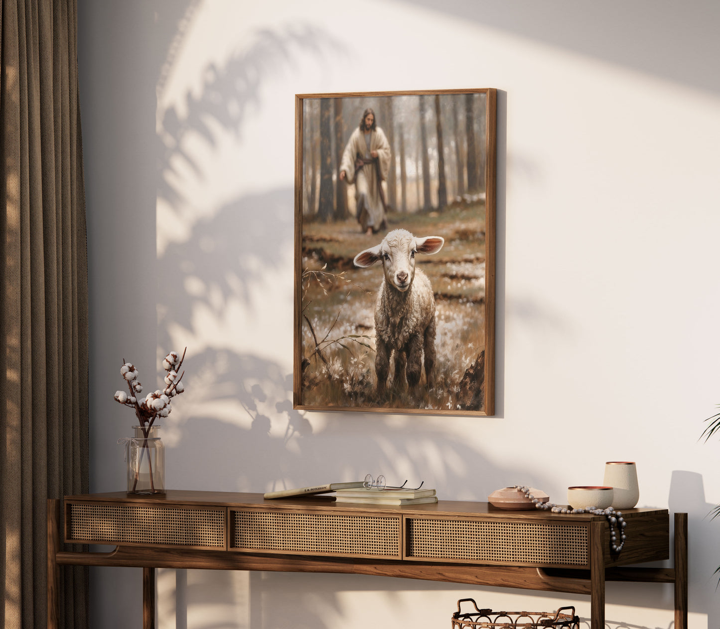 Herren är min herde, kristen poster.