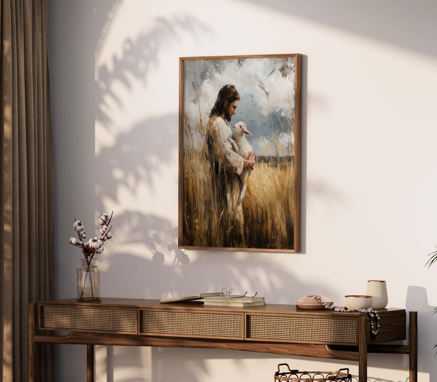 Jesus hittar det bortsprungna lammet Poster. Herren är min herde.