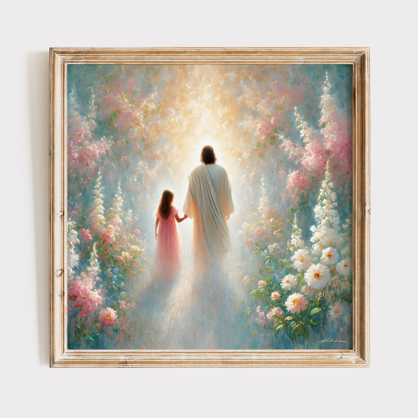 Jesus går mot ljuset Poster.