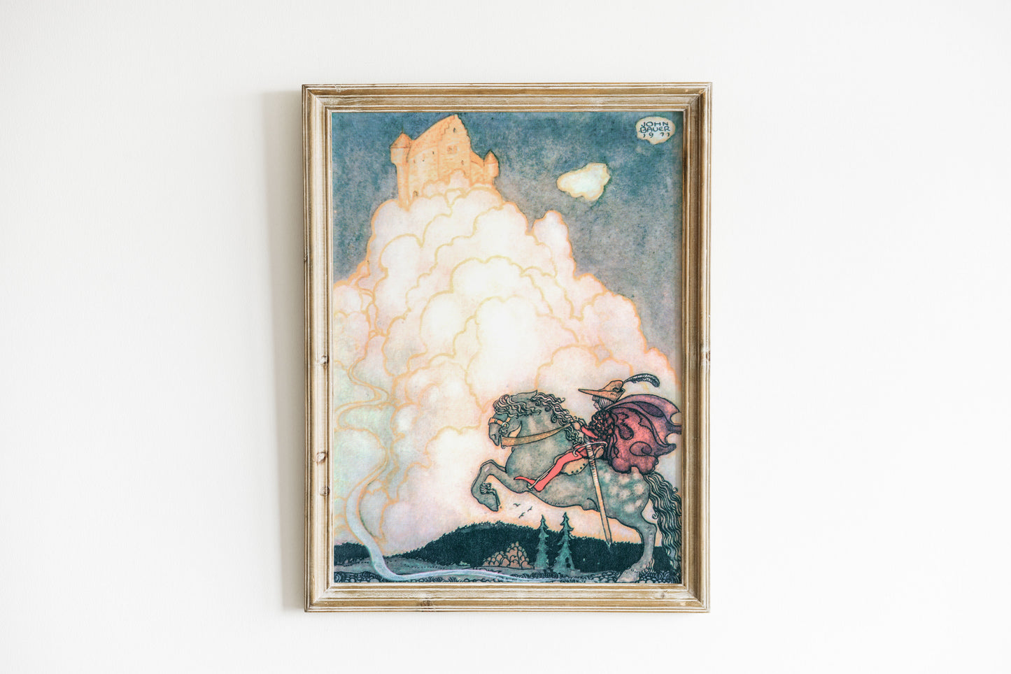 John Bauer poster, riddarpojken.