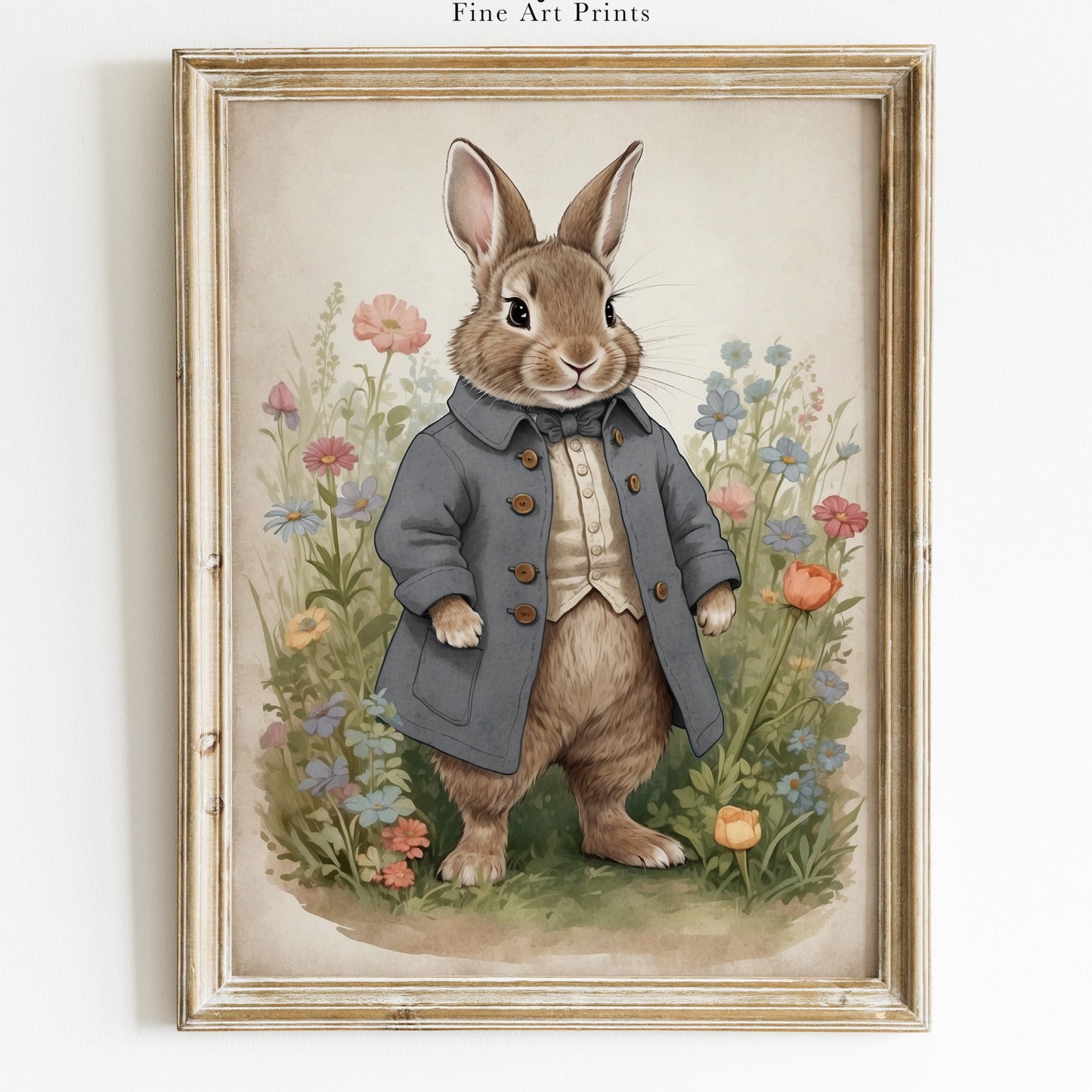Kanin poster för barnrummet.