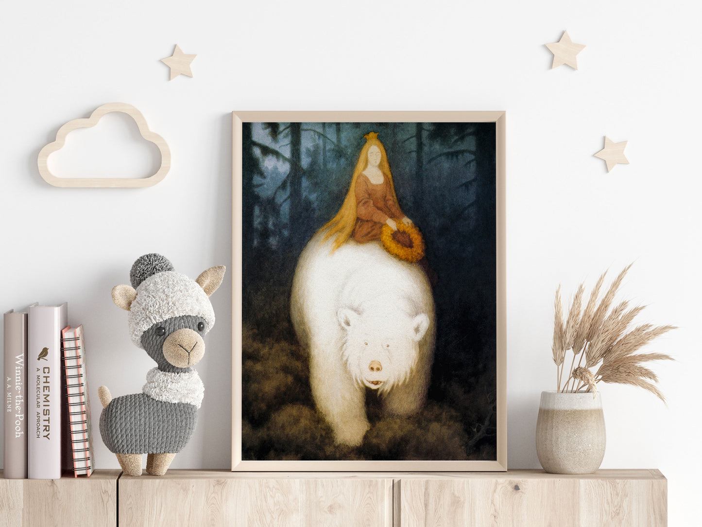 Poster, prinsessa och björn av Theodor Kittelsen.
