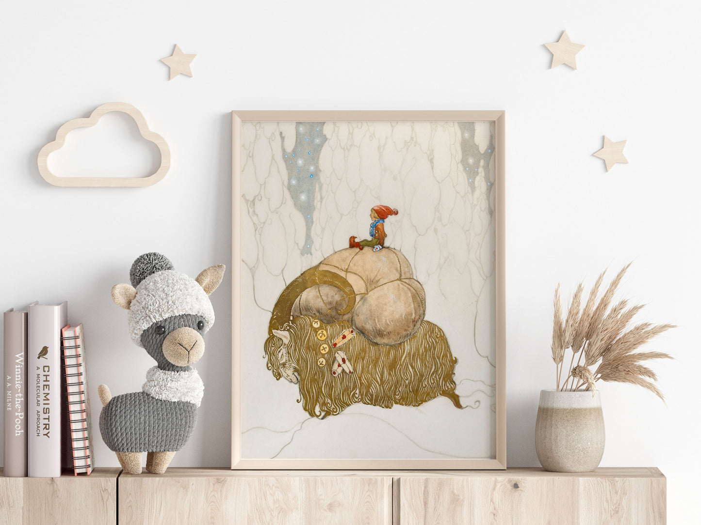 John Bauer poster, julbocken.