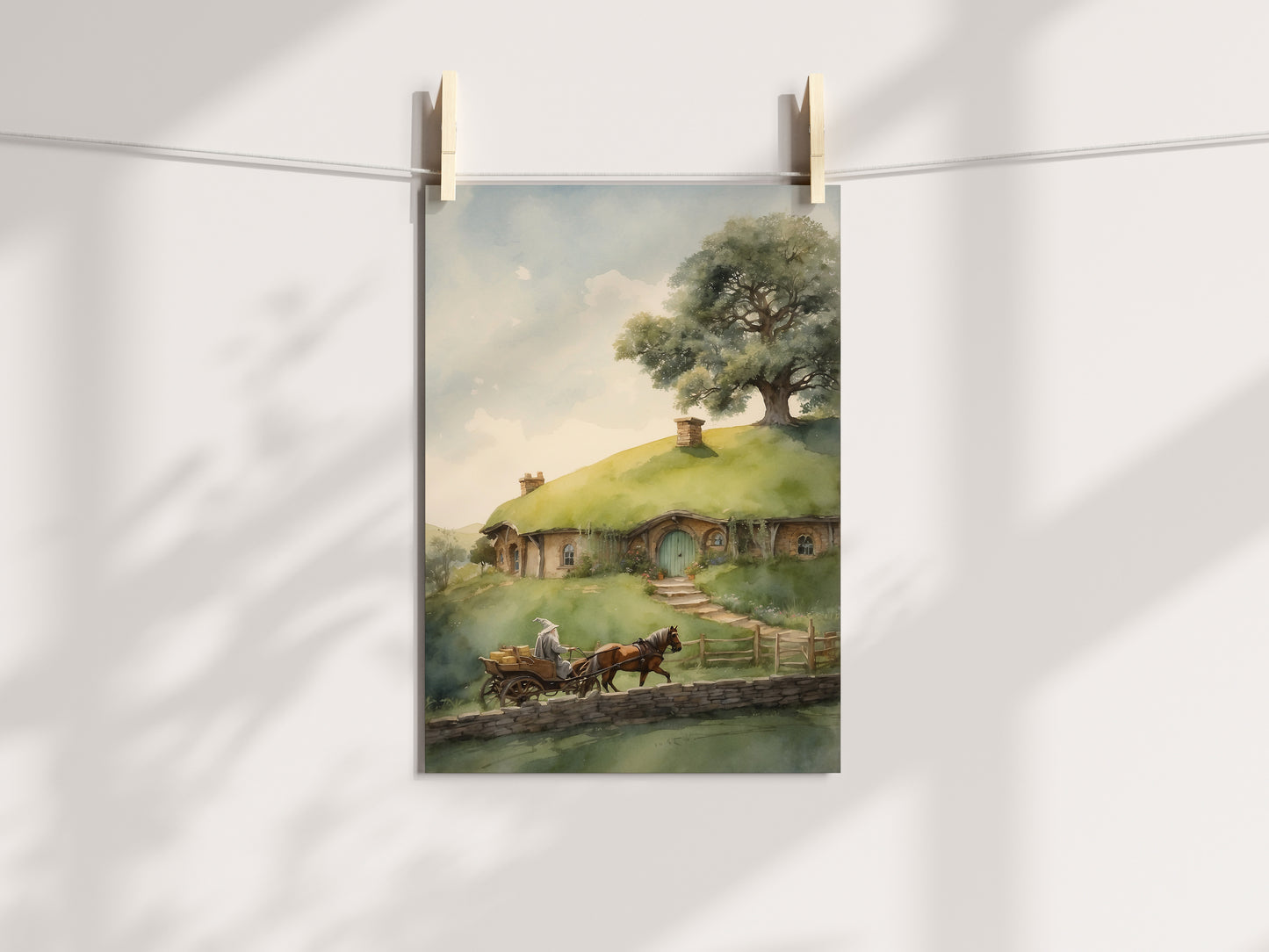 Sagan om Ringen inspirerad målning.