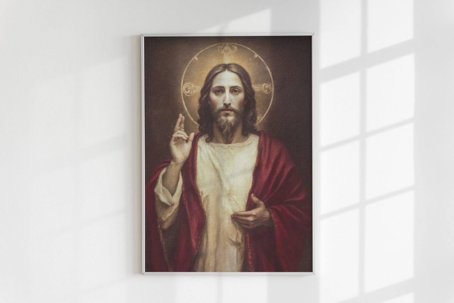 Katolskt porträtt av Jesus.