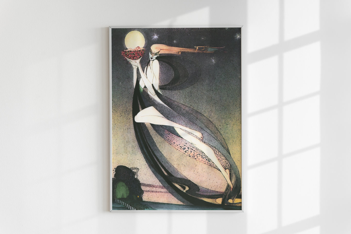 Vintage häxa illustration av Kay Nielsen.