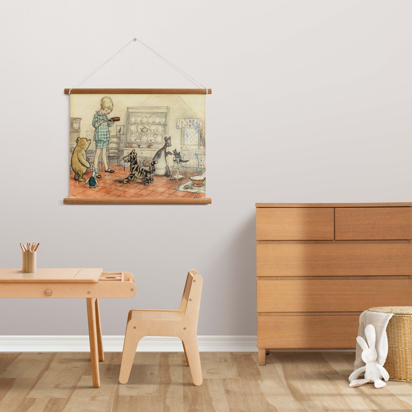 Retro Poster, Nalle Puh och hans vänner.