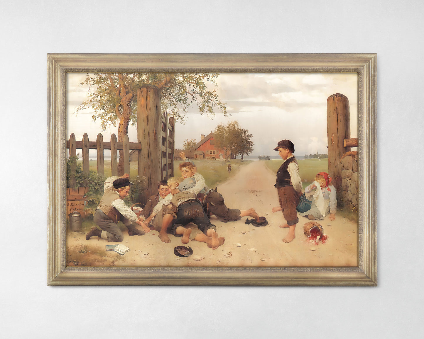 Poster, den klassiska Grindslanten av August Malmström.
