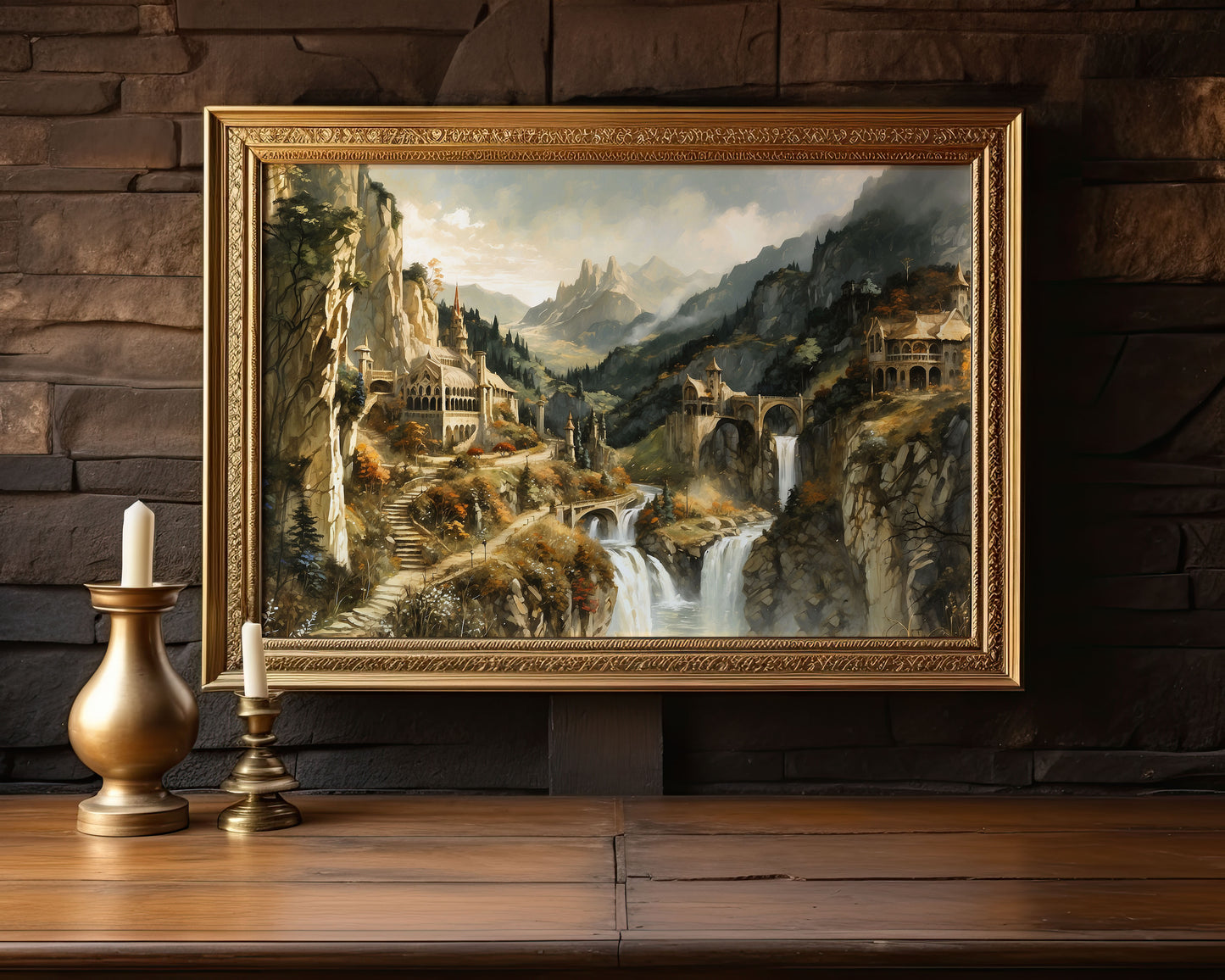 Sagan om Ringen inspirerad målning.