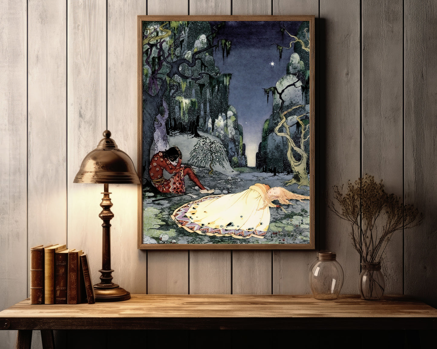 Poster, sovande prinsessa.