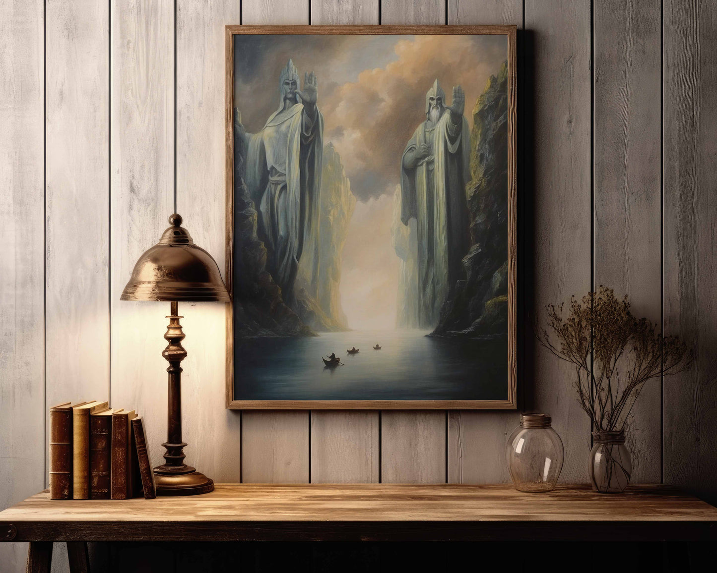 Sagan om Ringen inspirerad målning.