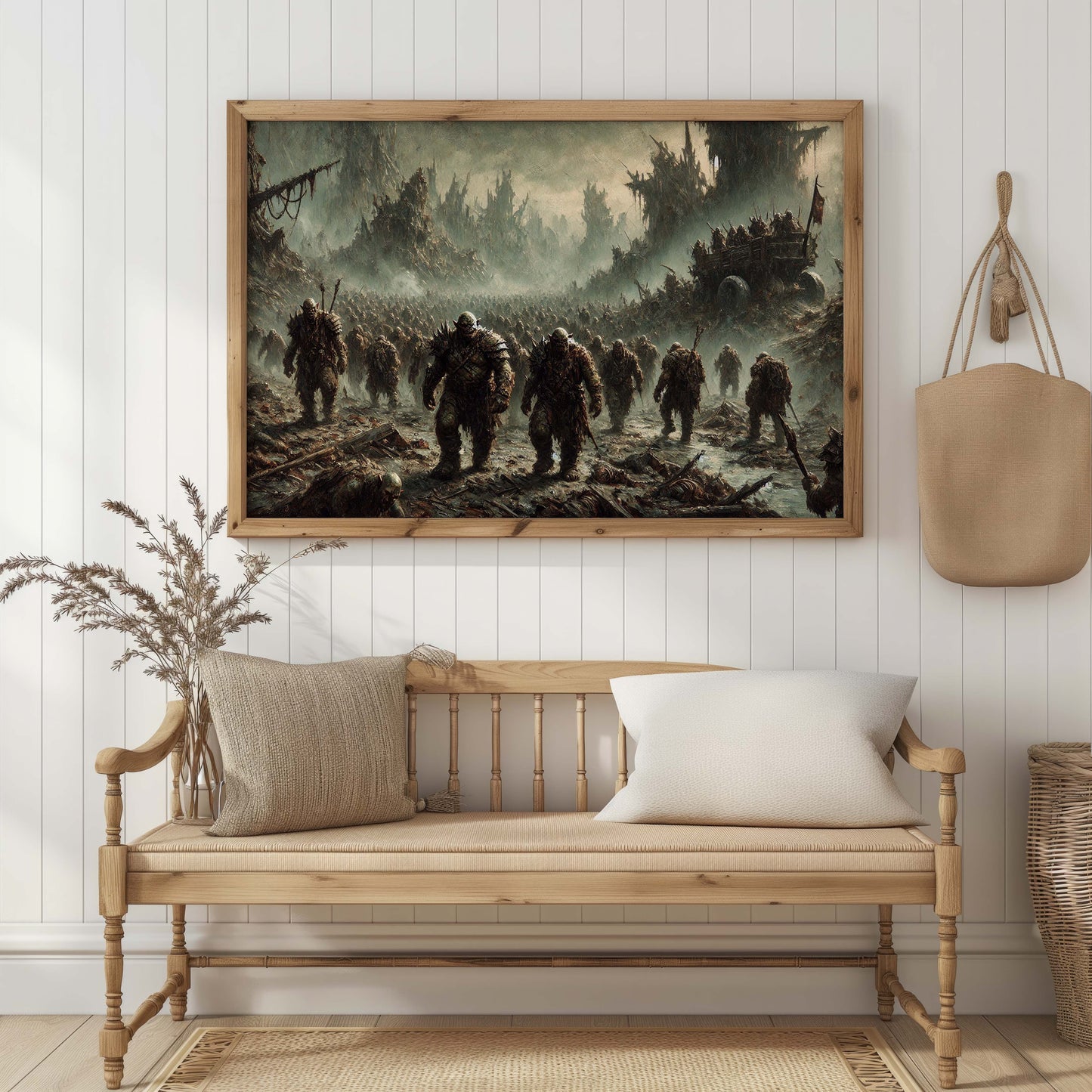 Unik Sagan om Ringen inspirerad Poster. Orcher i Mordor.