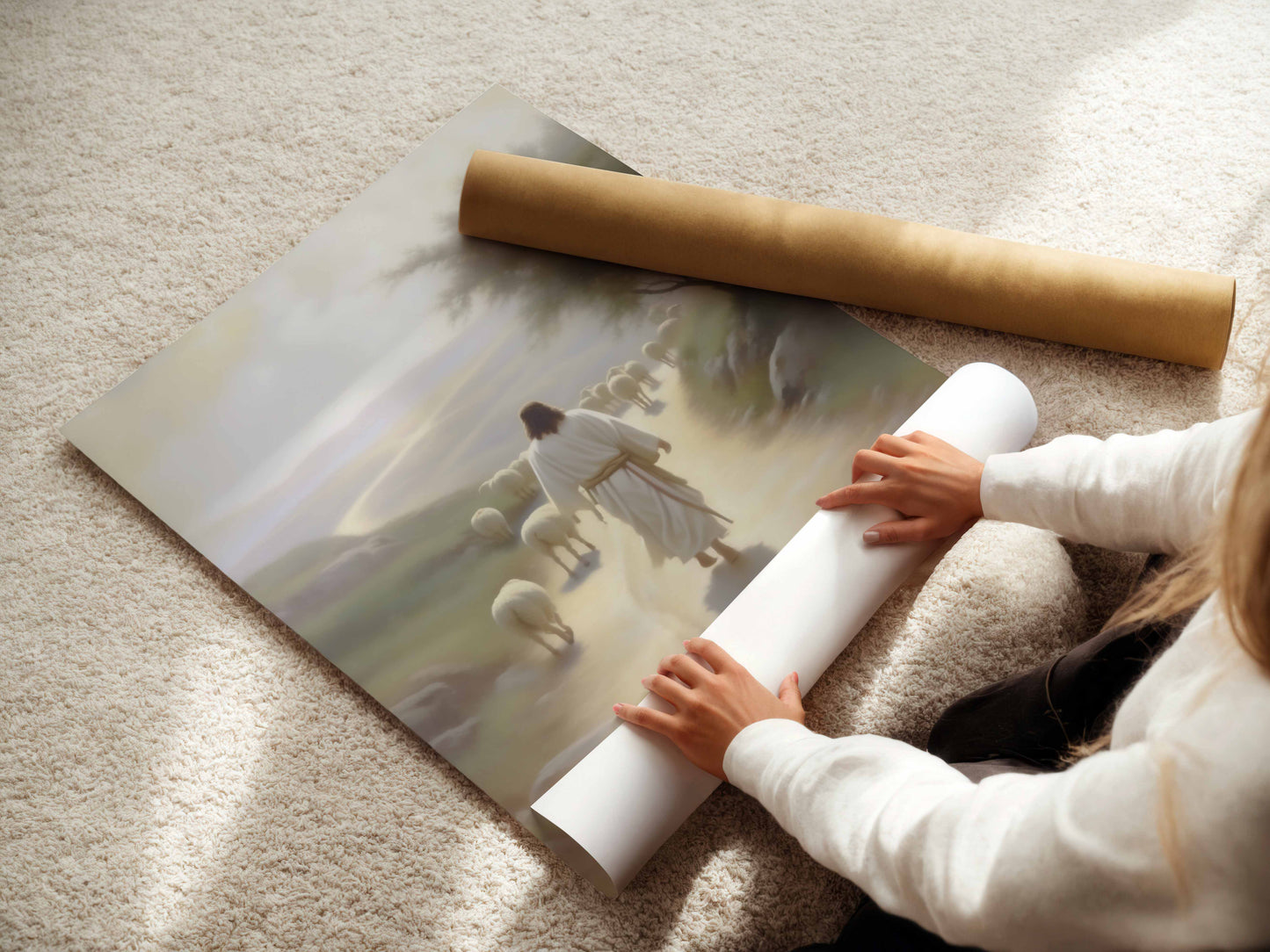 Herren är min herde, Jesus poster.