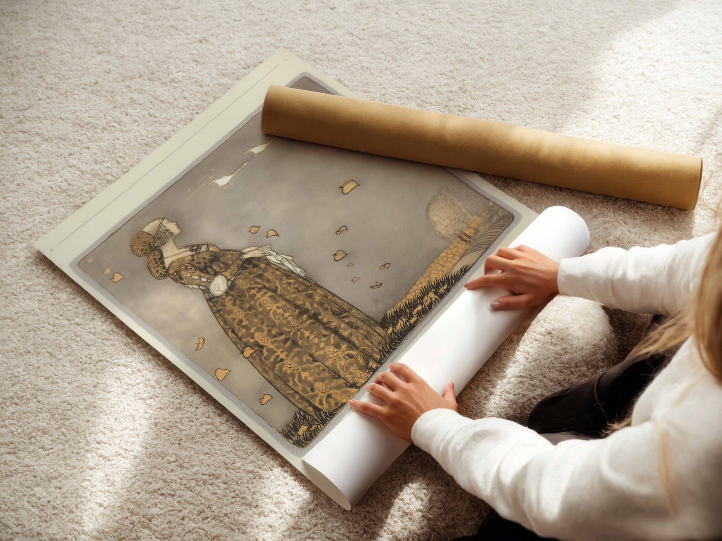 John Bauer Poster, Prinsessa på fält.