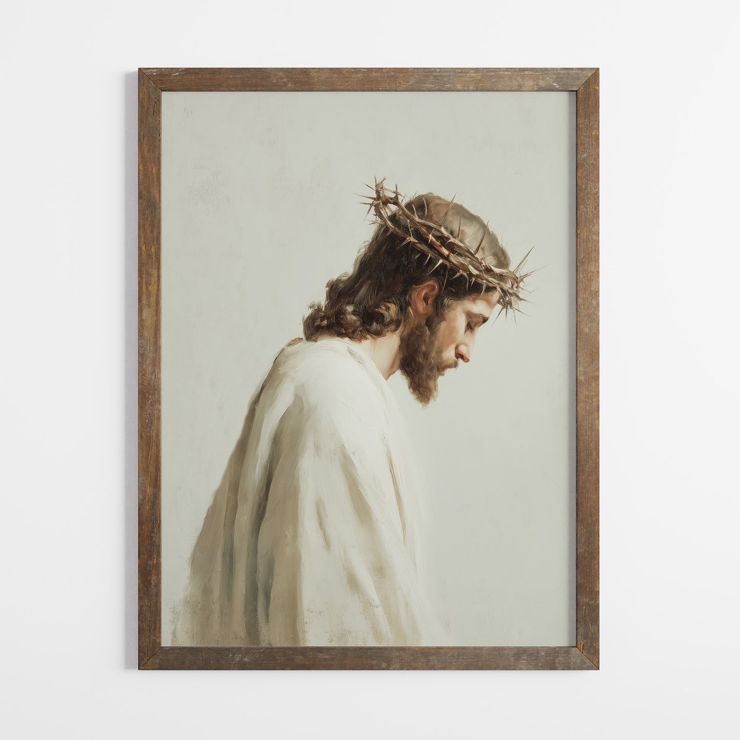 Jesus med törnekrona poster.