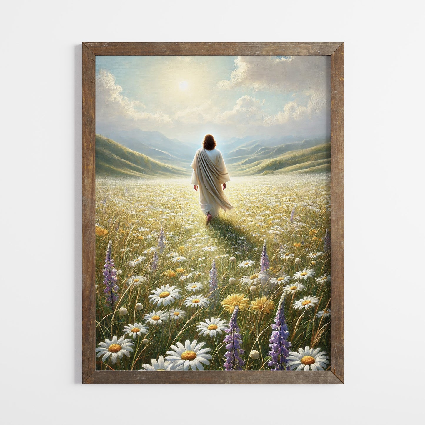 Jesus går mot ljuset Poster.