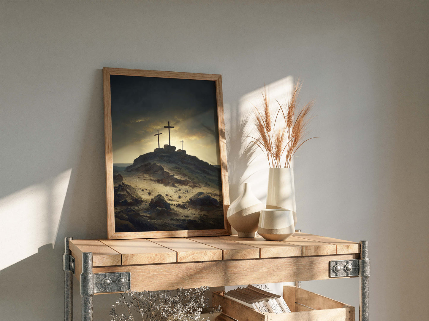 Tre Kors på Golgata Poster.